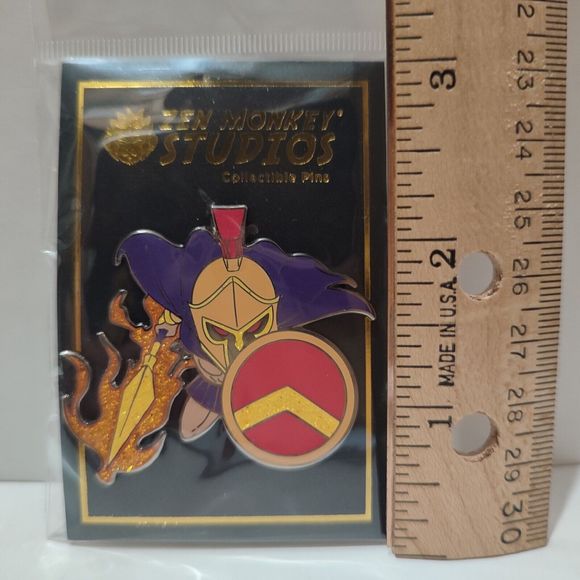 Zen Monkey Studios Original Ares Greek God Of War Enamel Pin 1st Edition - Picture 2 of 2